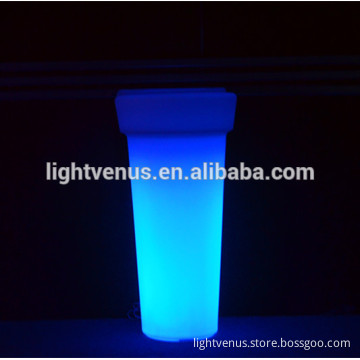plastic cemetery vase LED out door decorative flower pot